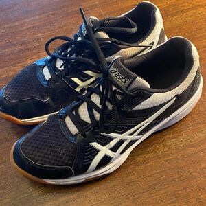 ASICS Womens size 9 Black and White Athletic Sneakers